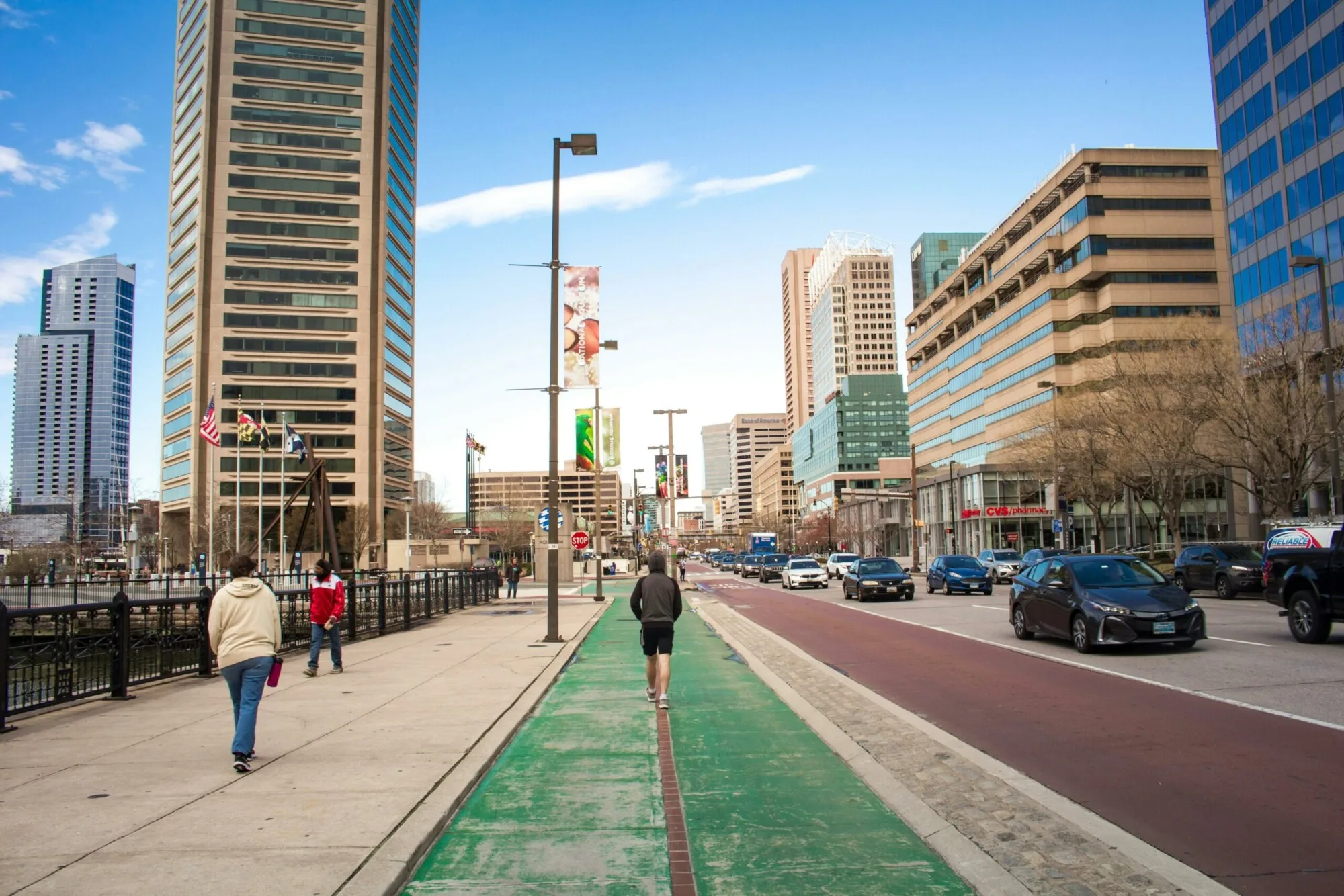 a man walking in baltimore; redlining