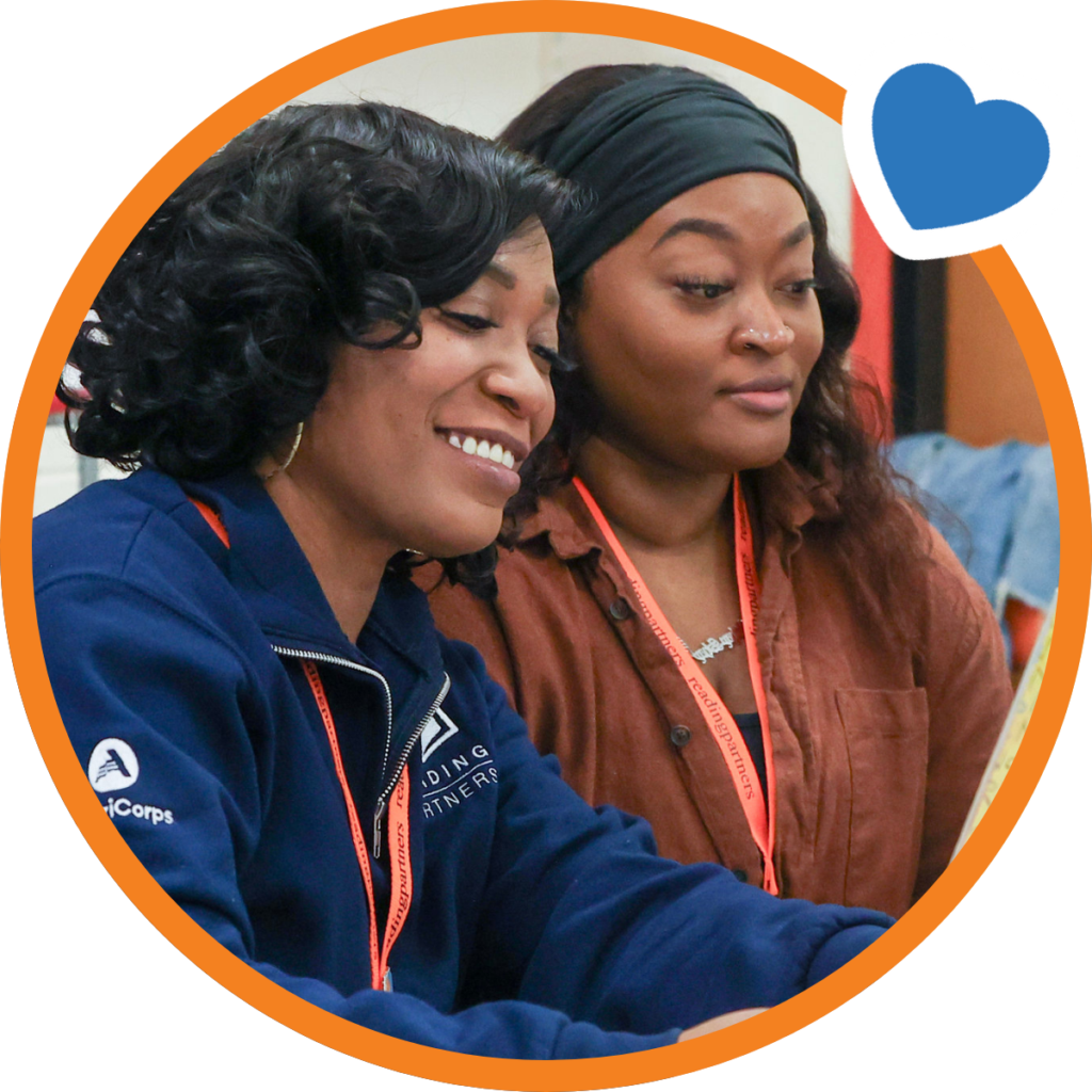 two members of the reading partners team